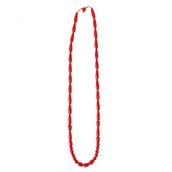 Seed Necklace - Red handmade in Melbourne by mooku