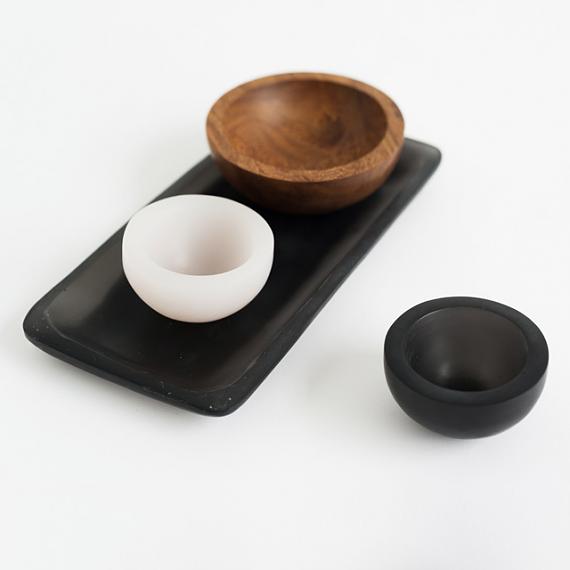 Trinket Bowls in Wood and Resin handmade in Melbourne by mooku