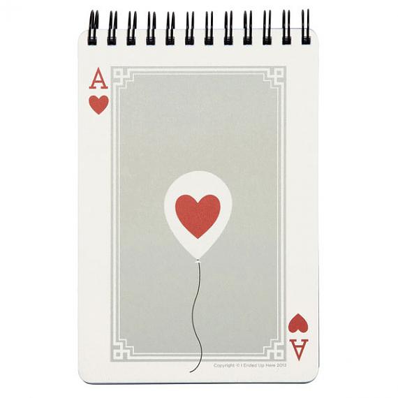 Ace of Hearts Notebook by I Ended Up Here