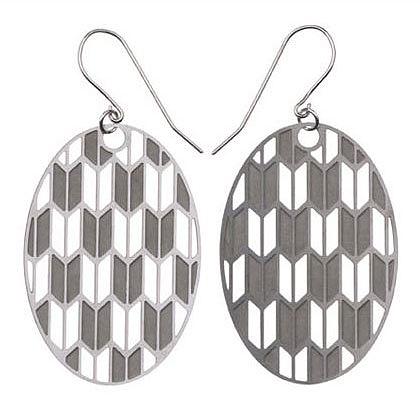 Origami Stainless Steel Earrings (Medium) by Polli