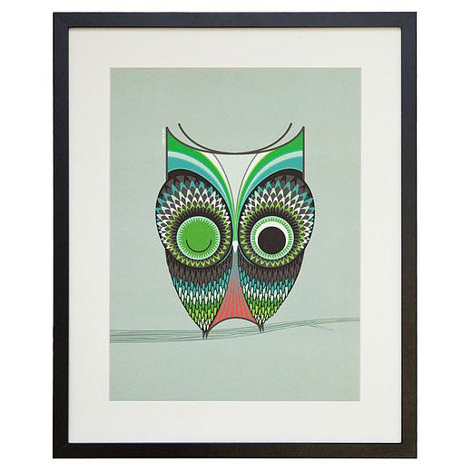 Wise Owl A3 Print by I Ended Up Here