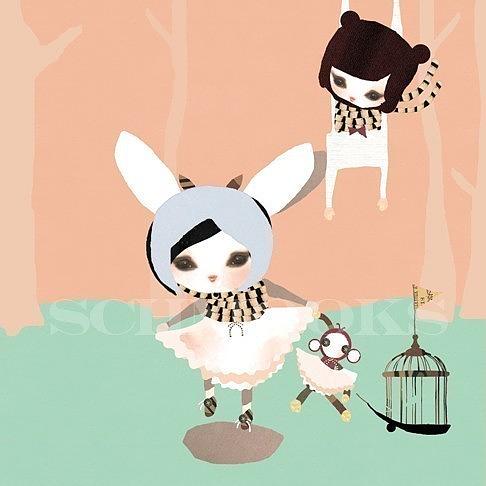 Peekaboo Print by Schmooks