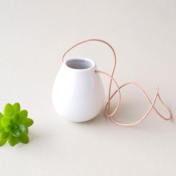 Petite Hanging Vase by Love Hate