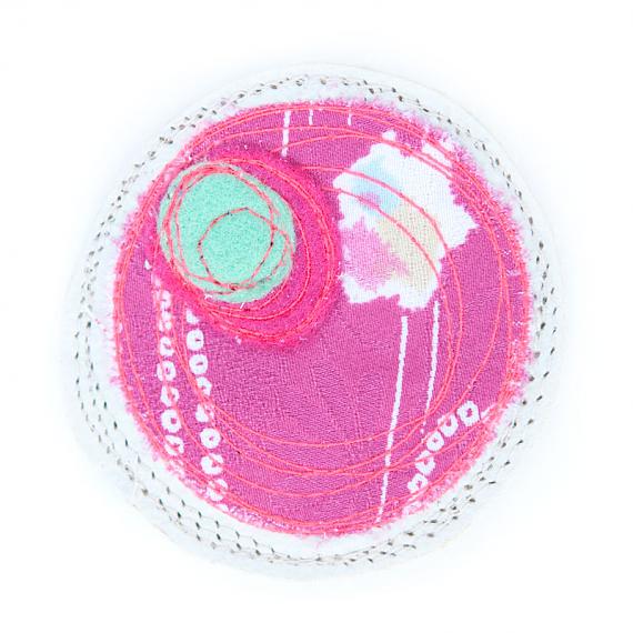 Mushi Brooch Small - Creme, Pink, Aqua by Mainichi