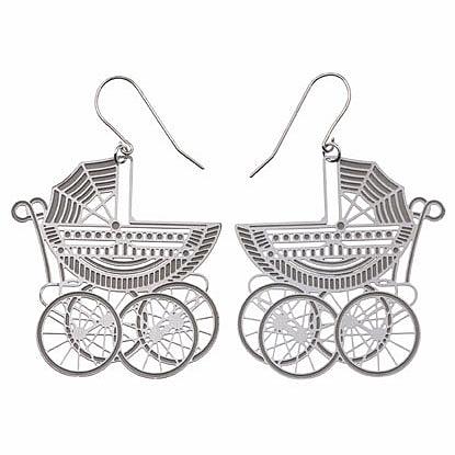 Pram Stainless Steel Earrings by Polli