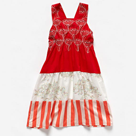 Little girls Star Dress Red by Knuffle Kid