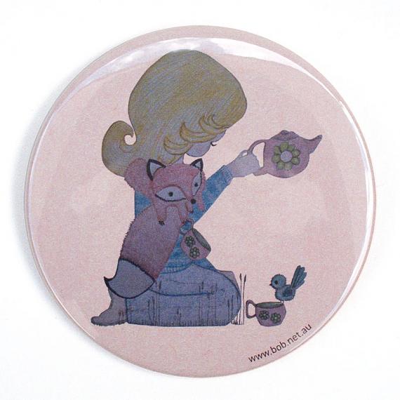 Teatime Pocket Mirror by Bob Boutique