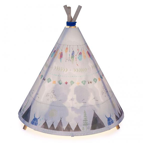 Teepee Table Lamp - Blue | Grey - designed in Sydney by Micky & Stevie