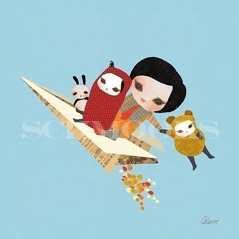 To The Moon Print by Schmooks