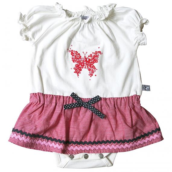 Raspberry Red Check Tutu Romper designed in Australia by and the little dog laughed