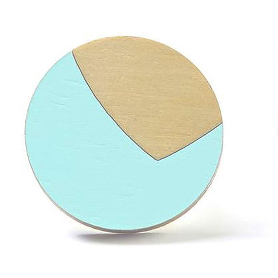 Valley Wooden Ring Sky Blue made in Australia by Polli