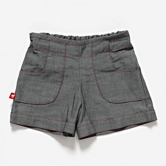 The Woodcutter Shorts - Grey Denim by Knuffle Kid