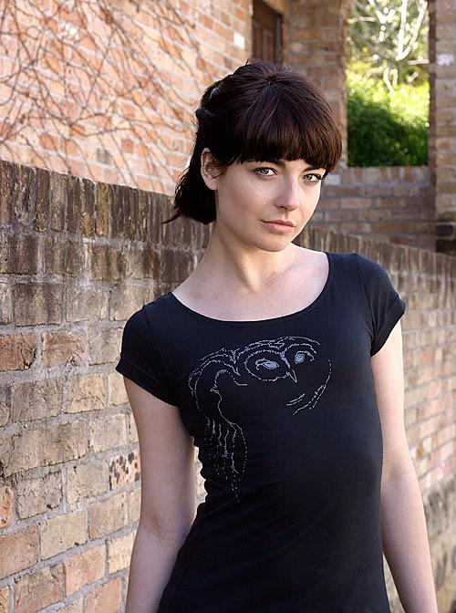 Owl on Black T-shirt by Non-Fiction