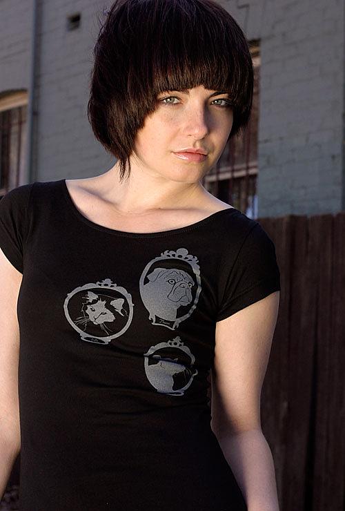 Family Portrait II on Black T-shirt by Non-Fiction